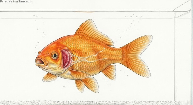 Goldfish with Gill Flukes