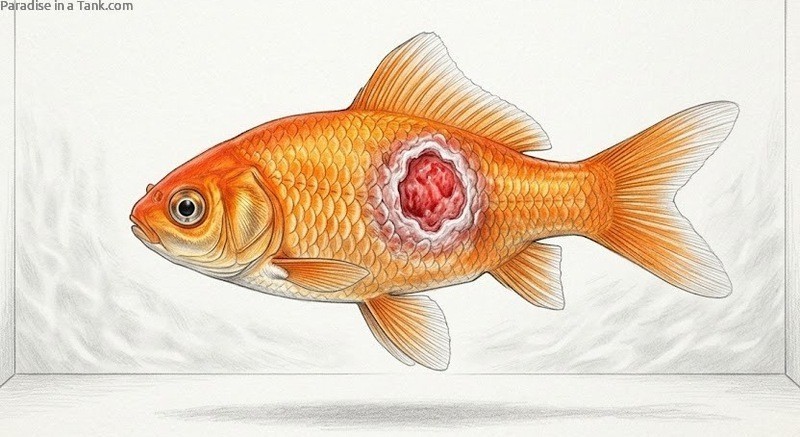 Goldfish with Ulcers