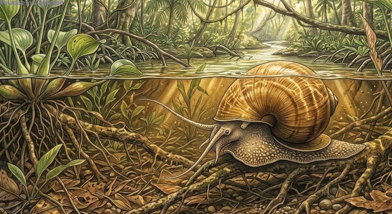 Apple Snail in the wild
